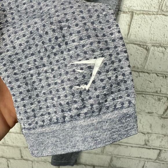 Gymshark Leggings Seamless High Rise Waist Ankle Athletic Athleisure Gray S - Picture 3 of 6